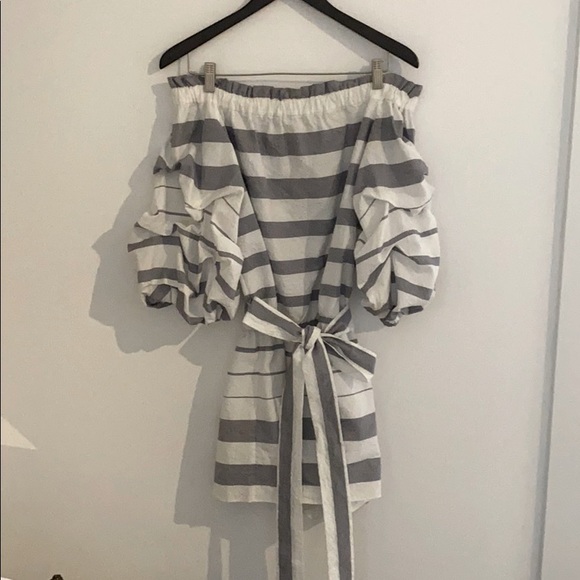 Alexis Striped Romper - Picture 1 of 2